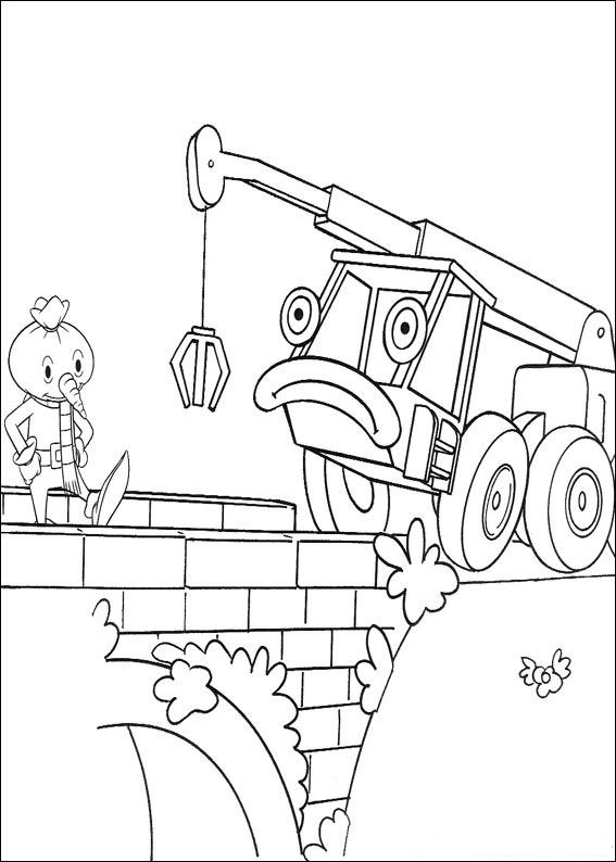 Plansa de colorat cu Bob Constructorul 55 51
